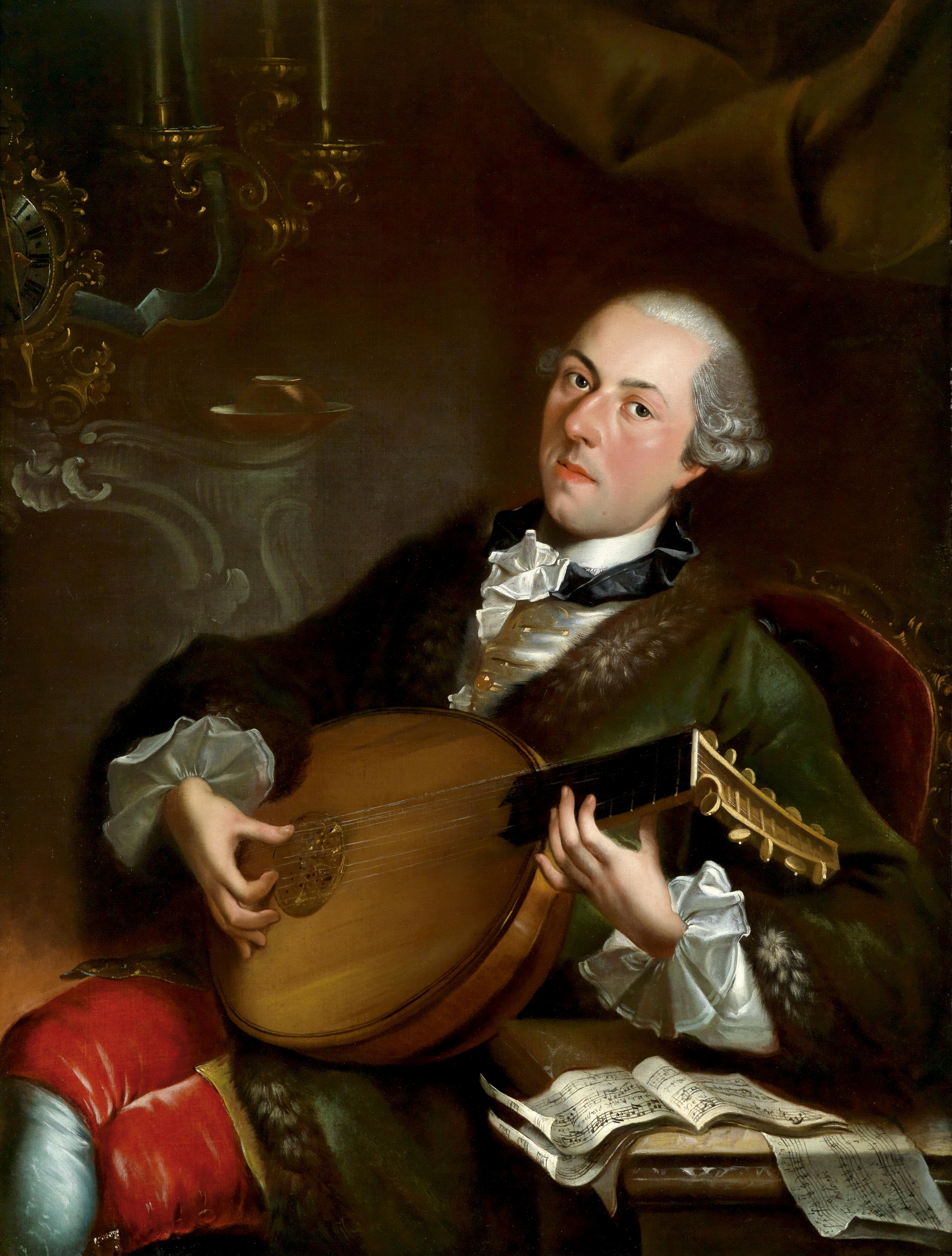 Luigi Crespi Porträt des Komponisten Filippo della Casa