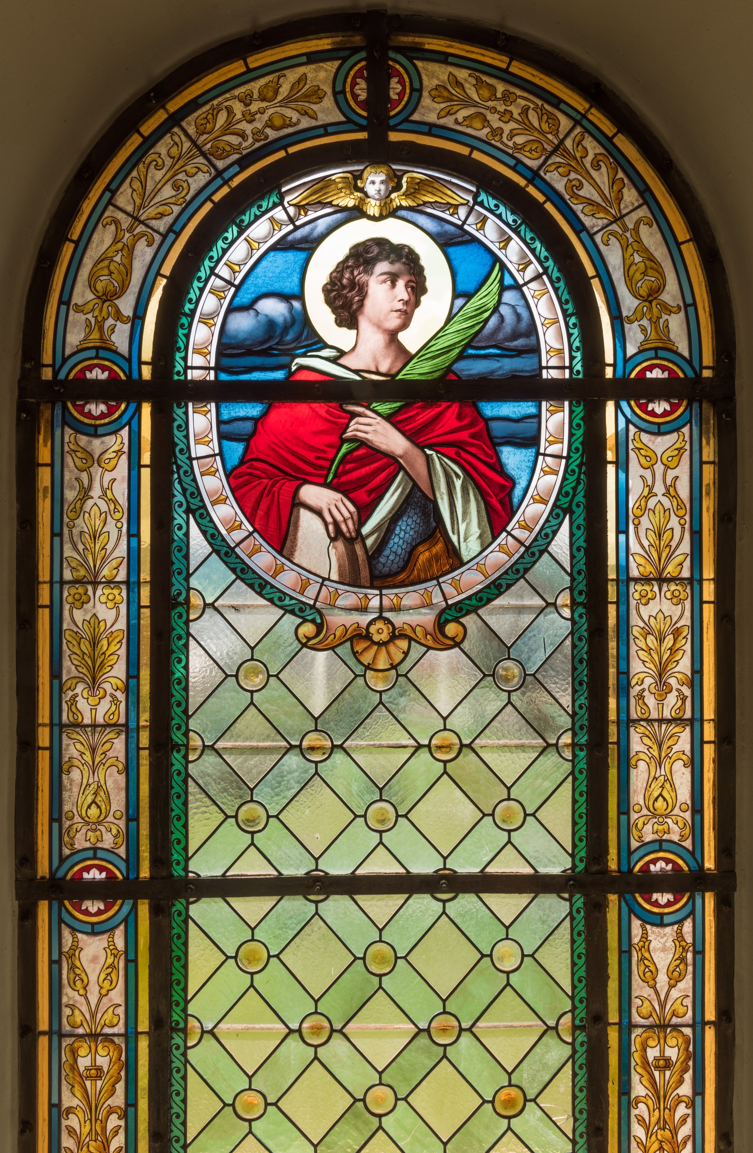 Poertschach Pfarrkirche hl Johannes d T Fuchs-Glasfenster Fuchs 19082015 6779