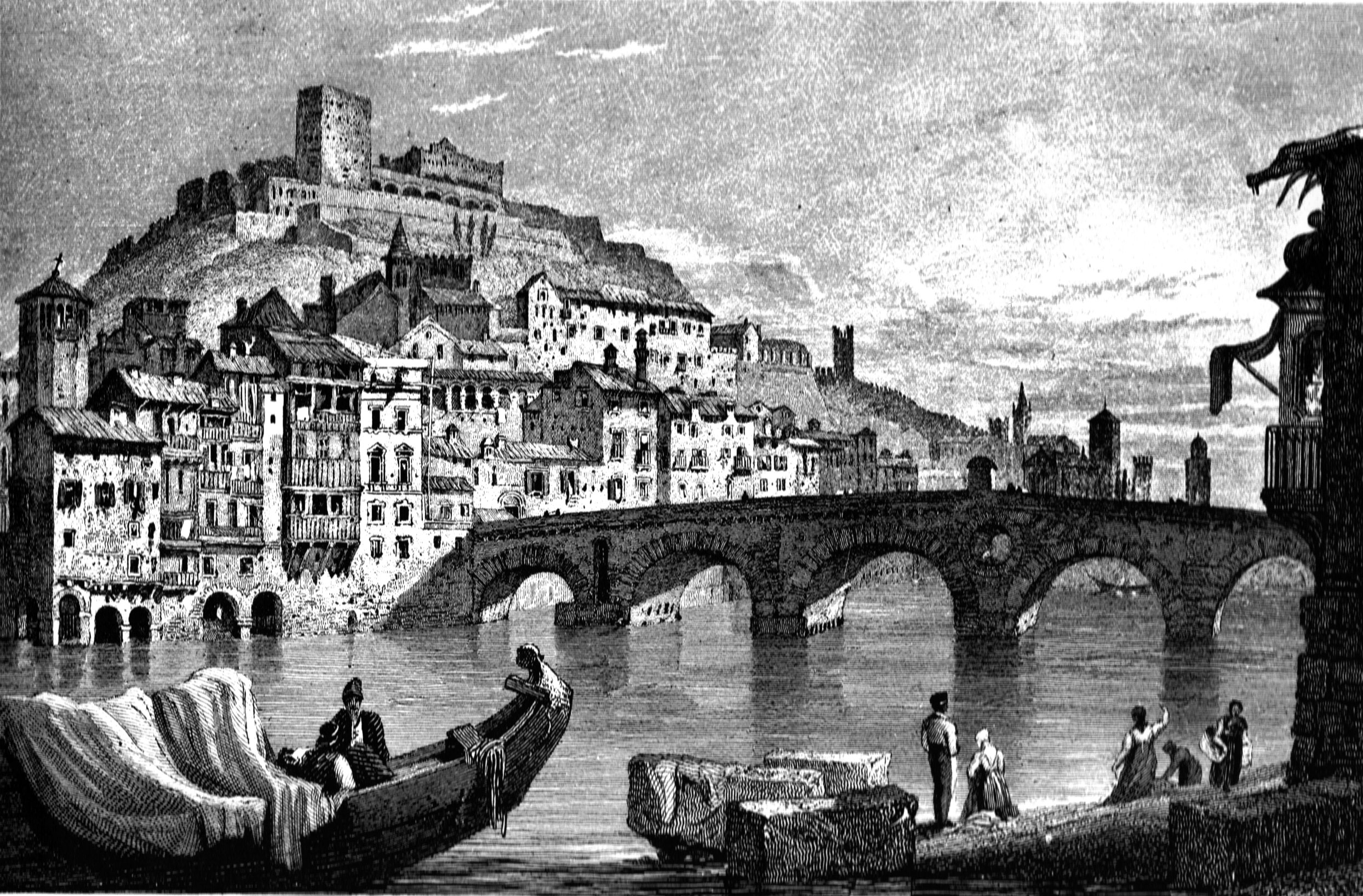 Verona bridge c1825