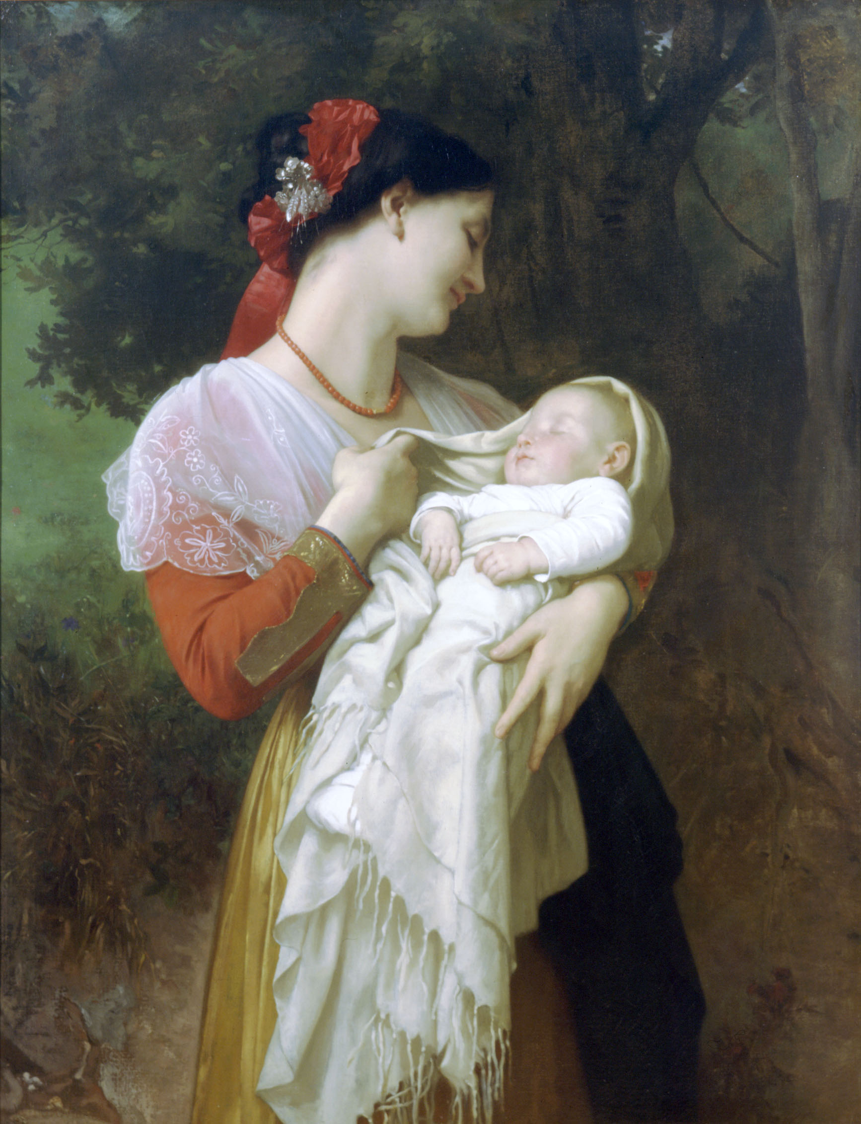 William-Adolphe Bouguereau (1825-1905) - Maternal Admiration (1869)