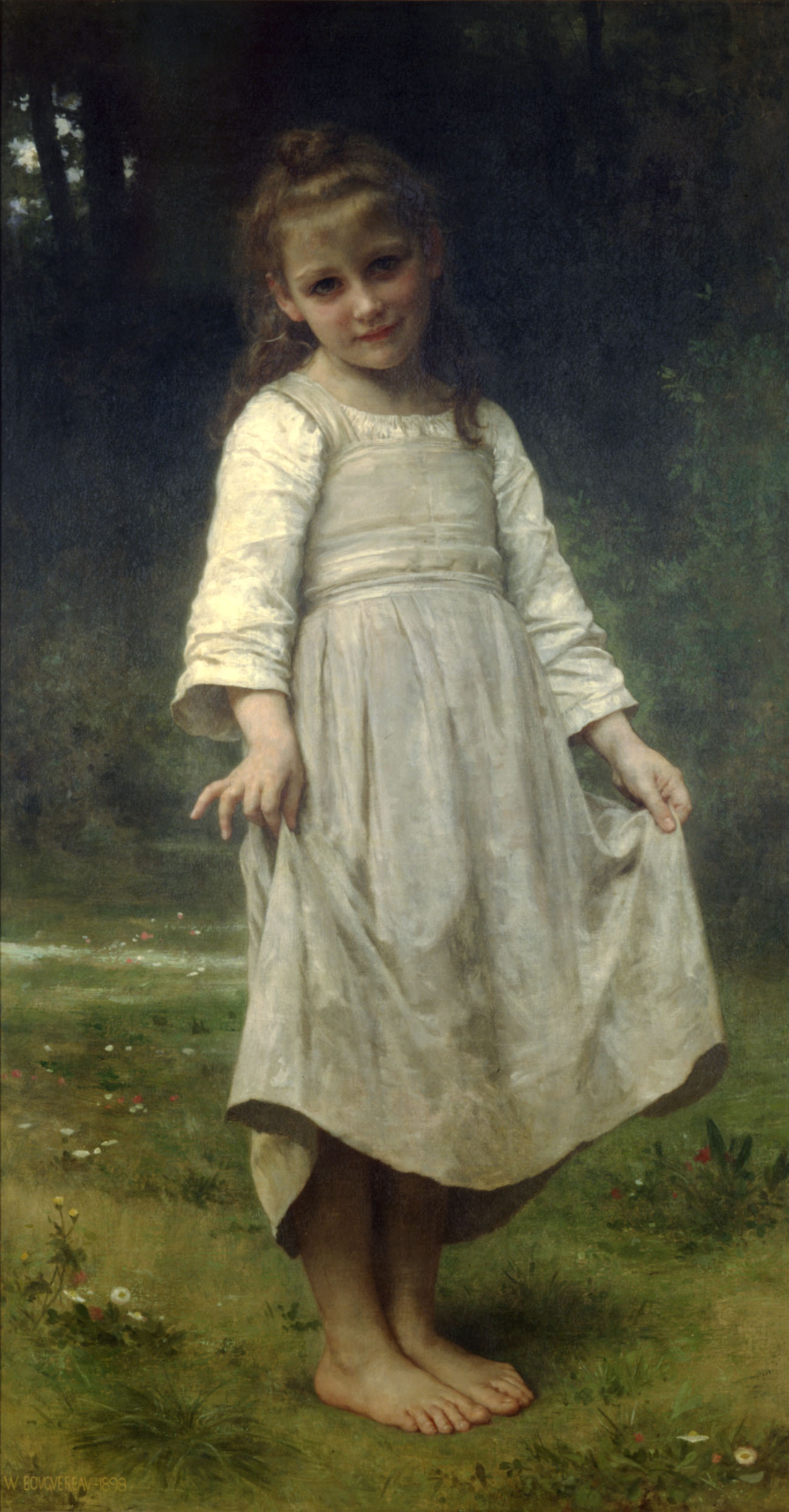 William-Adolphe Bouguereau (1825-1905) - The Curtsey (1898)