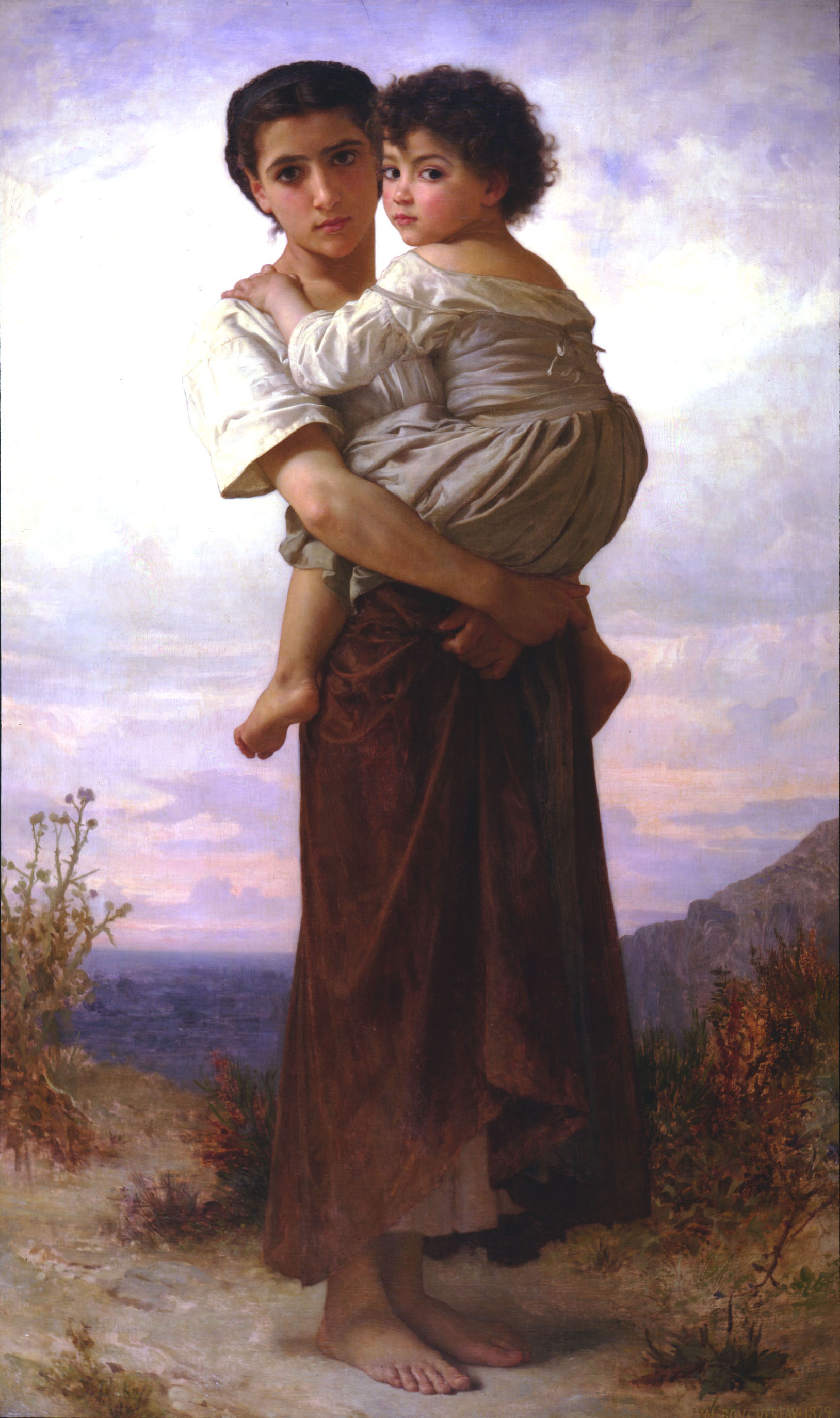 William-Adolphe Bouguereau (1825-1905) - Young Gypsies (1879)