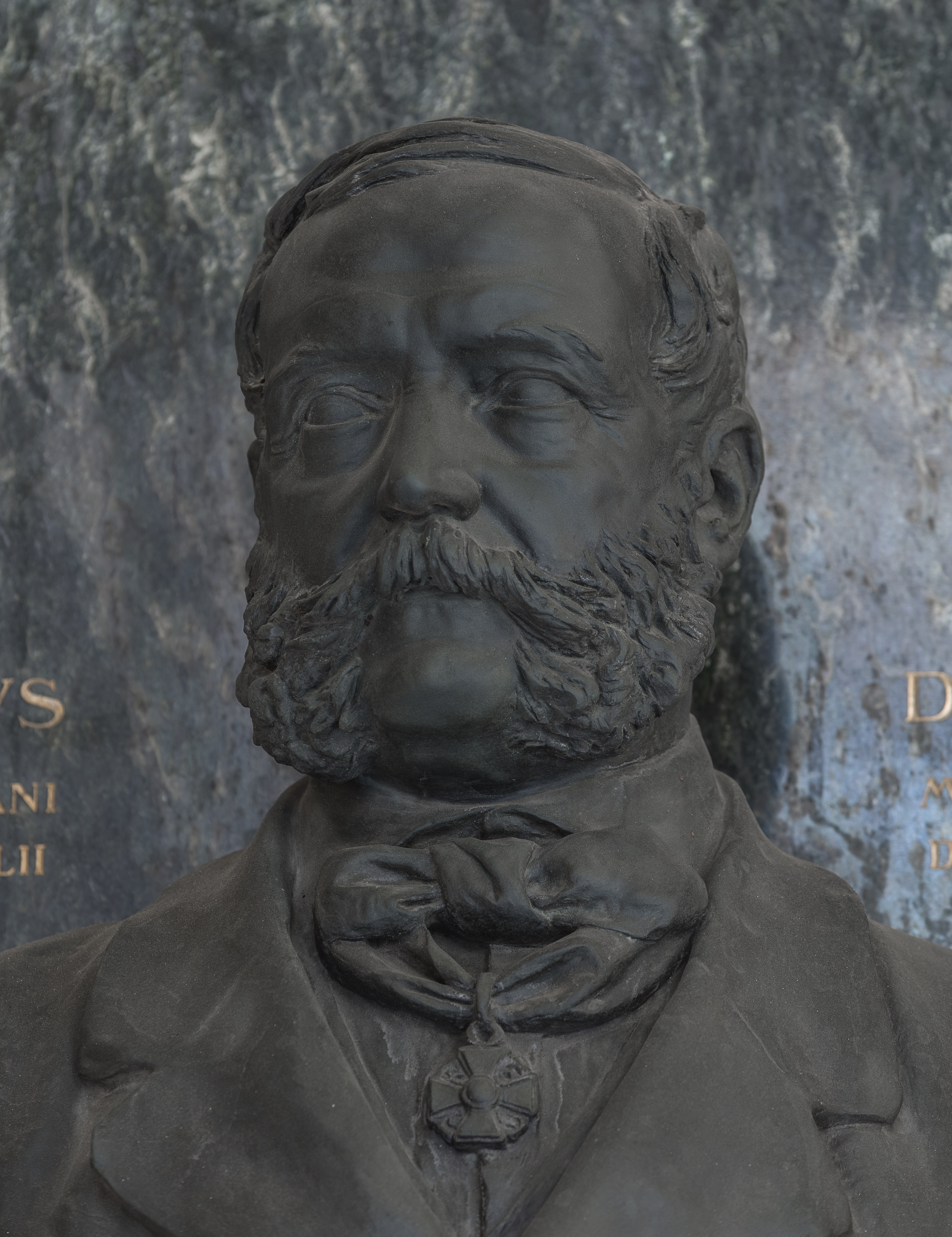 Karl von Littrow (1811-1877), Nr. 96 bust (bronze) in the Arkadenhof of the University of Vienna-2418