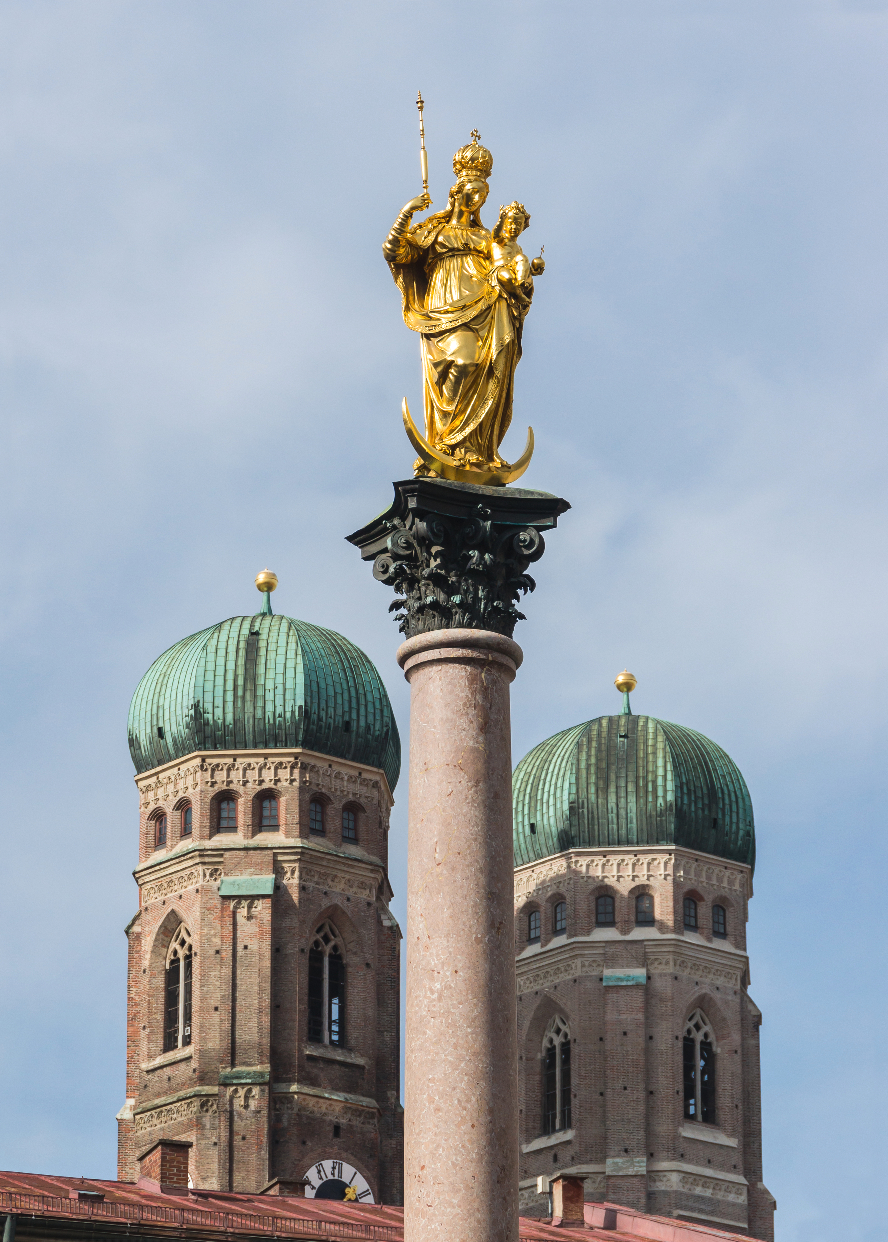 Mariensäule Towers Frauenkirche Munich