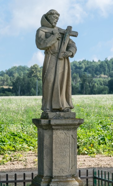 2018 Jaszkówka, figura św. Franciszka 4