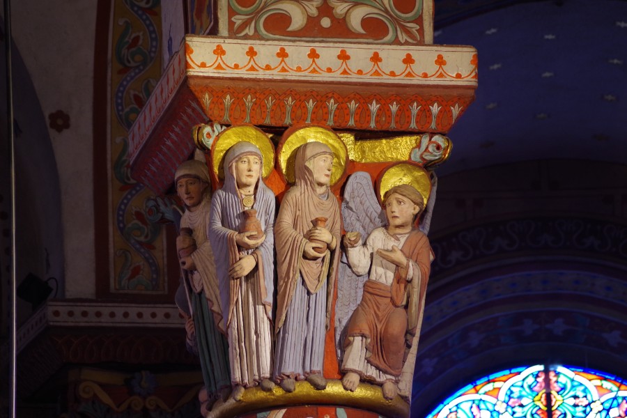 Église Saint-Austremoine - Issoire - Chapiteau Vierges sages