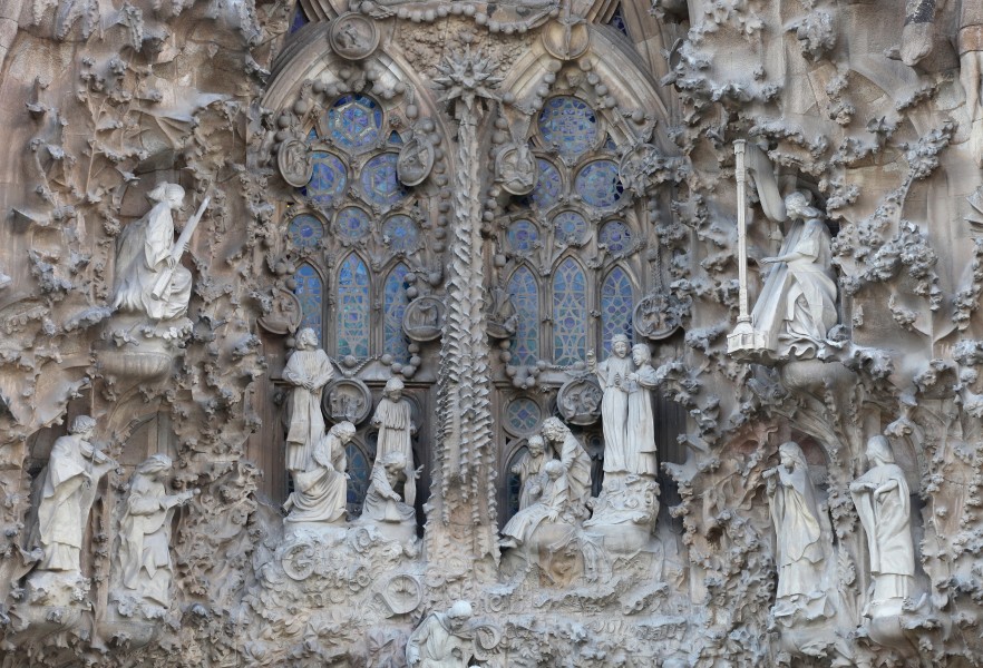 Sagrada Familia church in Barcelona, Spain, Europe, August 2013, picture 57