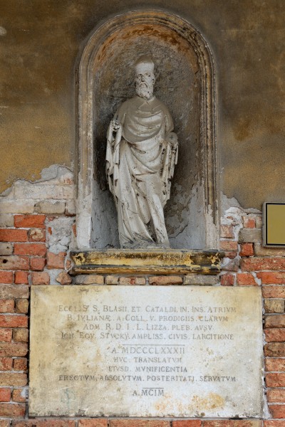 Giudecca Chiesa Santa Eufemia statua di San Biagio Venezia