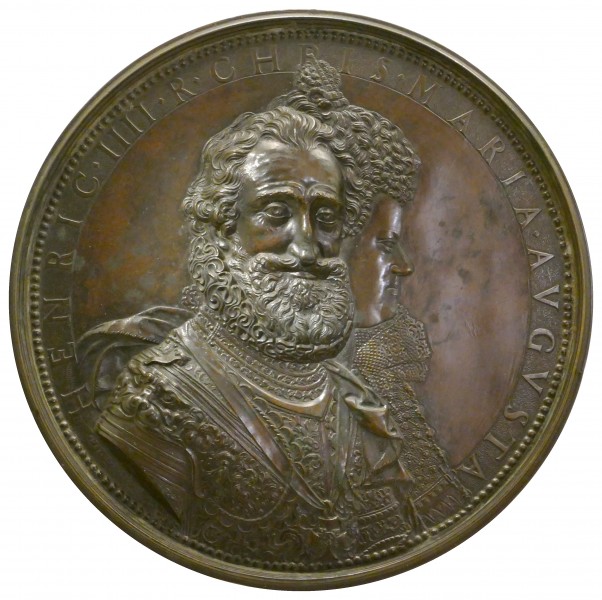 Henri IV et M de Médicis médaille PP