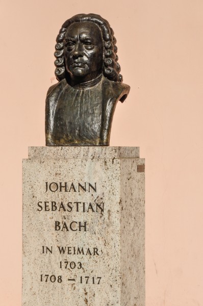 Johann Sebastian Bach in Weimar Bueste