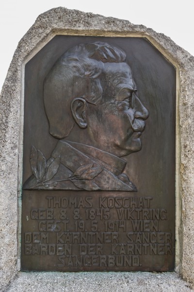 Klagenfurt Annabichl Friedhof Grabstaette Thomas Koschat Gedenktafel 28082016 3891