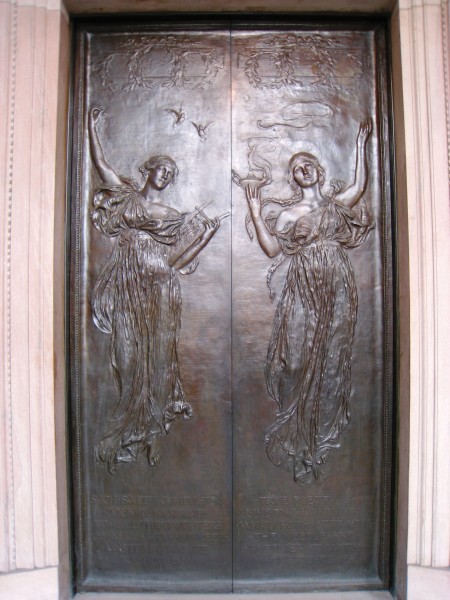 Left door by Daniel Chester French, Boston Public Library