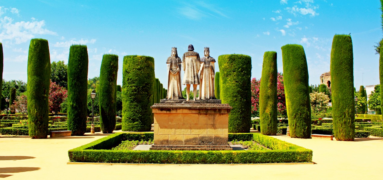 Reyes Católicos y Cristobal Colón - Alcázar de Córdoba