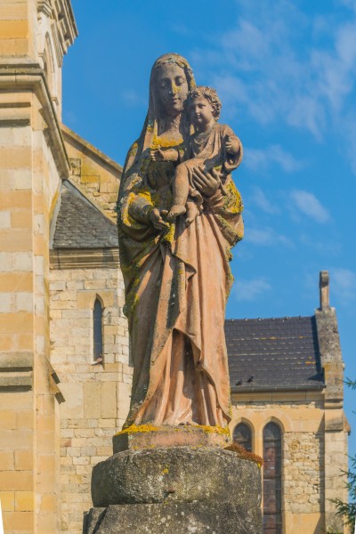 Statue near the Church of Cornusson