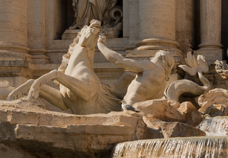 Trevi Fountain detail left