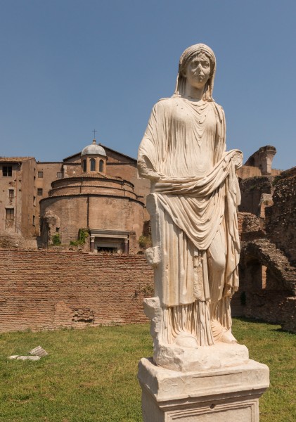 Vestal in Forum romanum Rome Italy