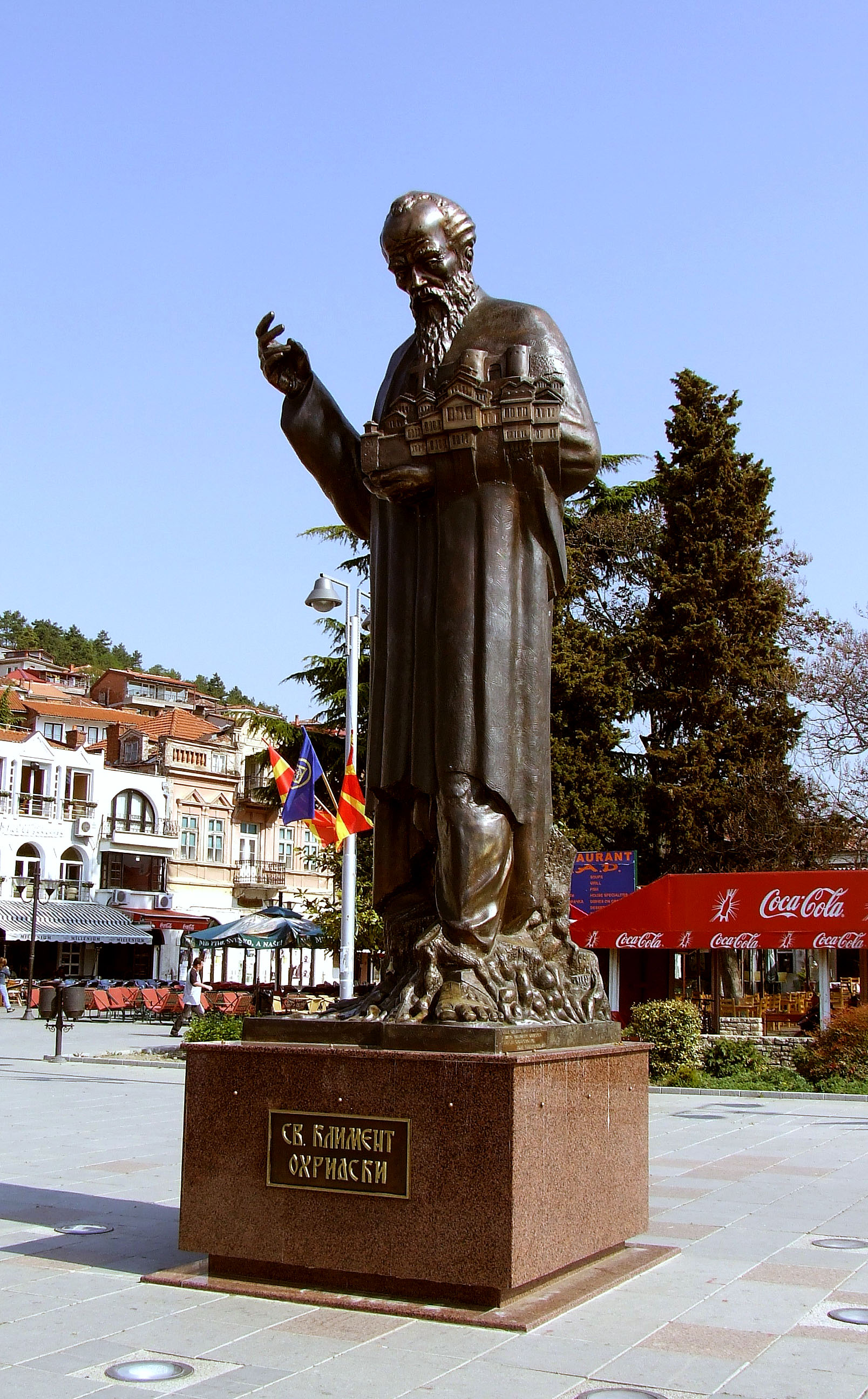 St Clement of Ohrid with model