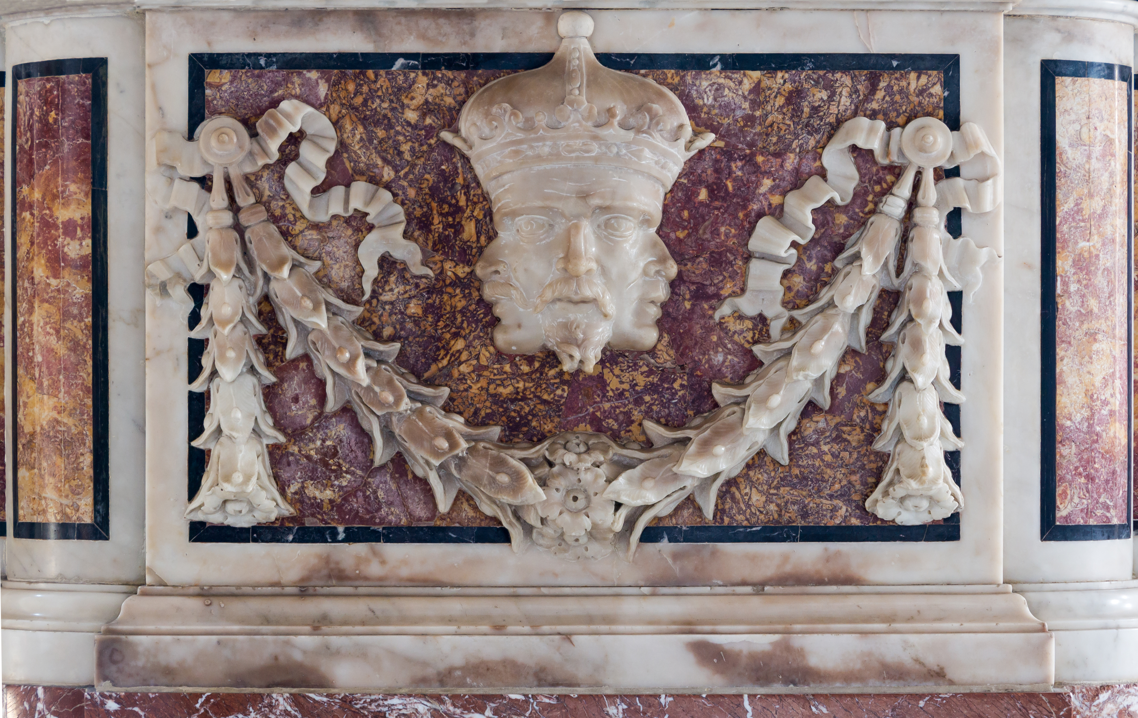 Three faces on one head, Santa Maria del Popolo, Rome, Italy