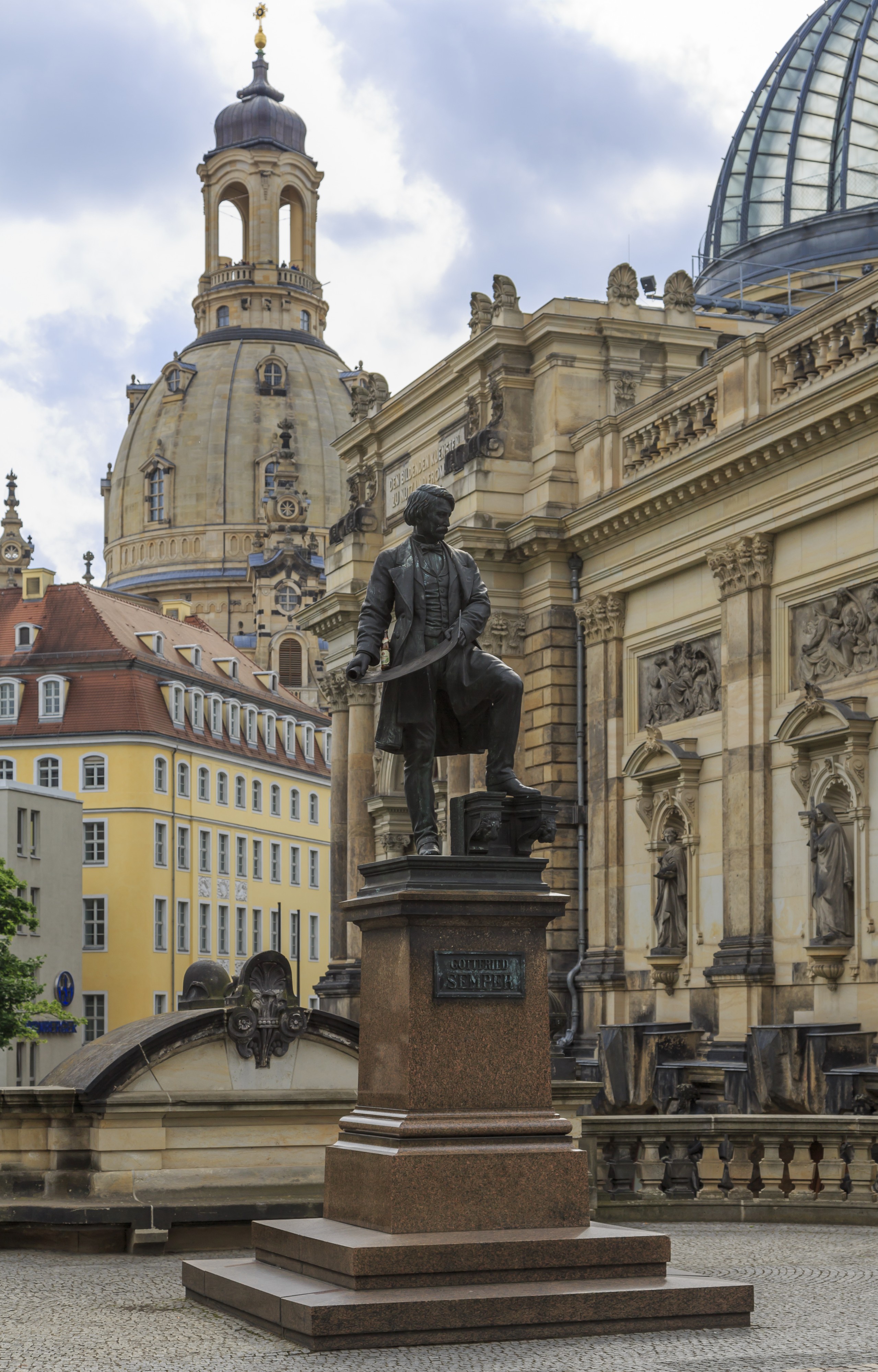 Dresden Germany Sculpture-of-Gottfried-Semper-01