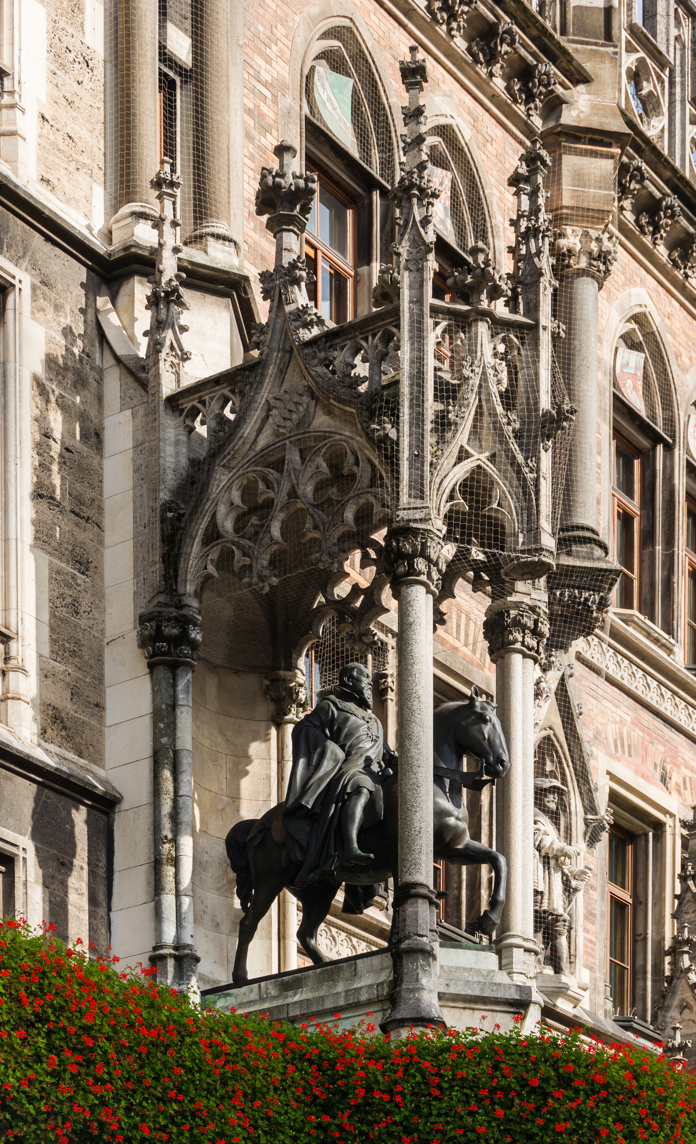 Equestrian statue Prince Regent Luitpold Rathaus Munich