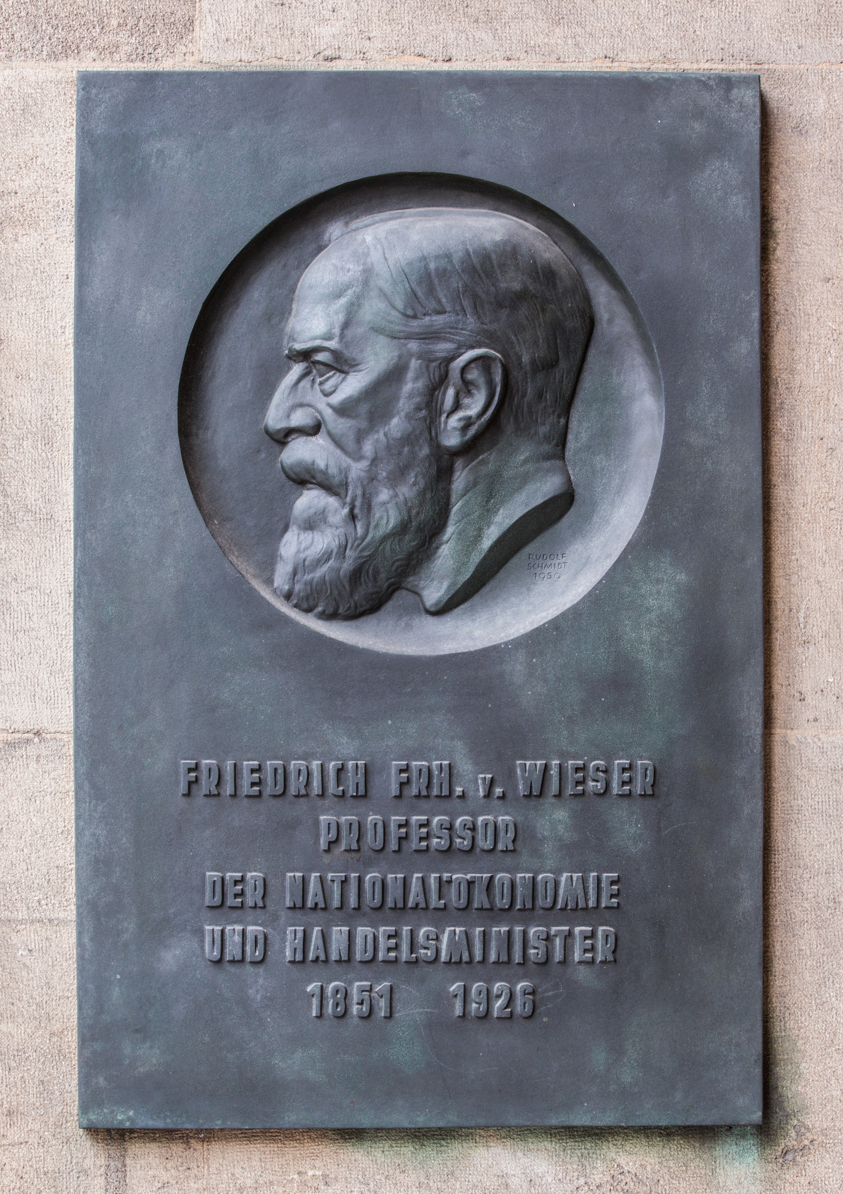 Friedrich von Wieser (Nr. 12) Basrelief in the Arkadenhof, University of Vienna-1331