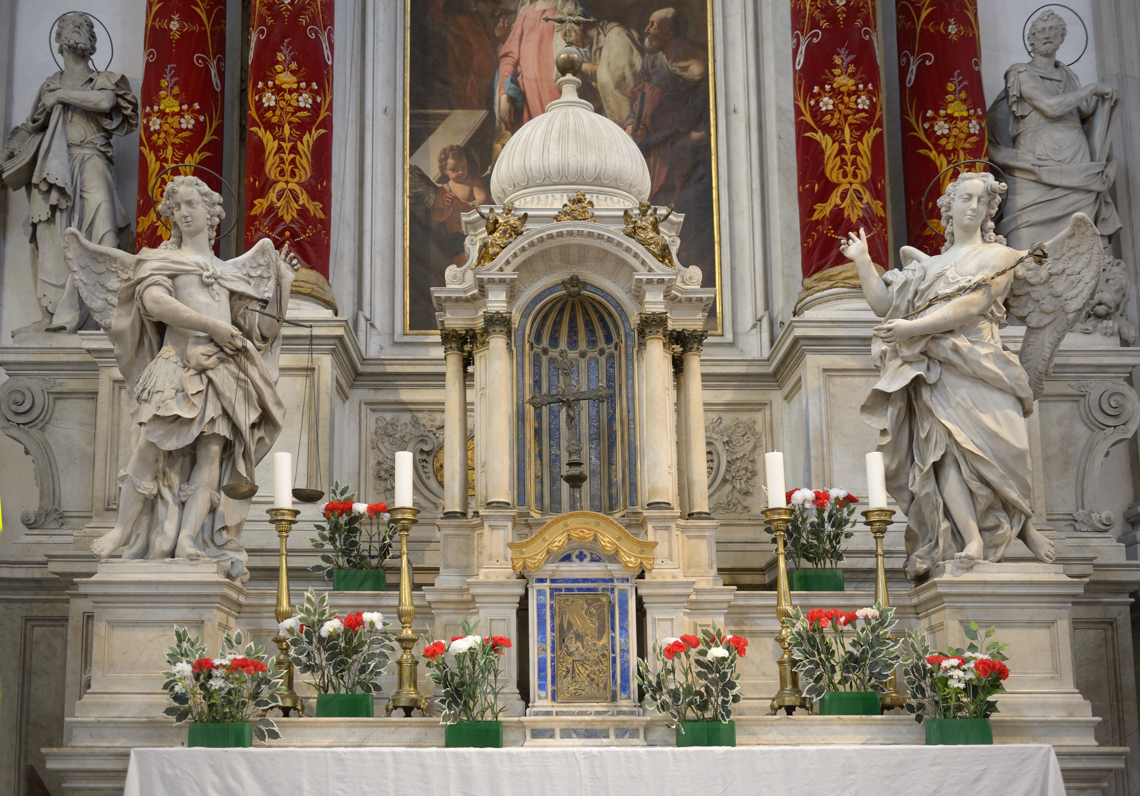 Santa Maria della Visitazione Altar sculptures Morlaiter
