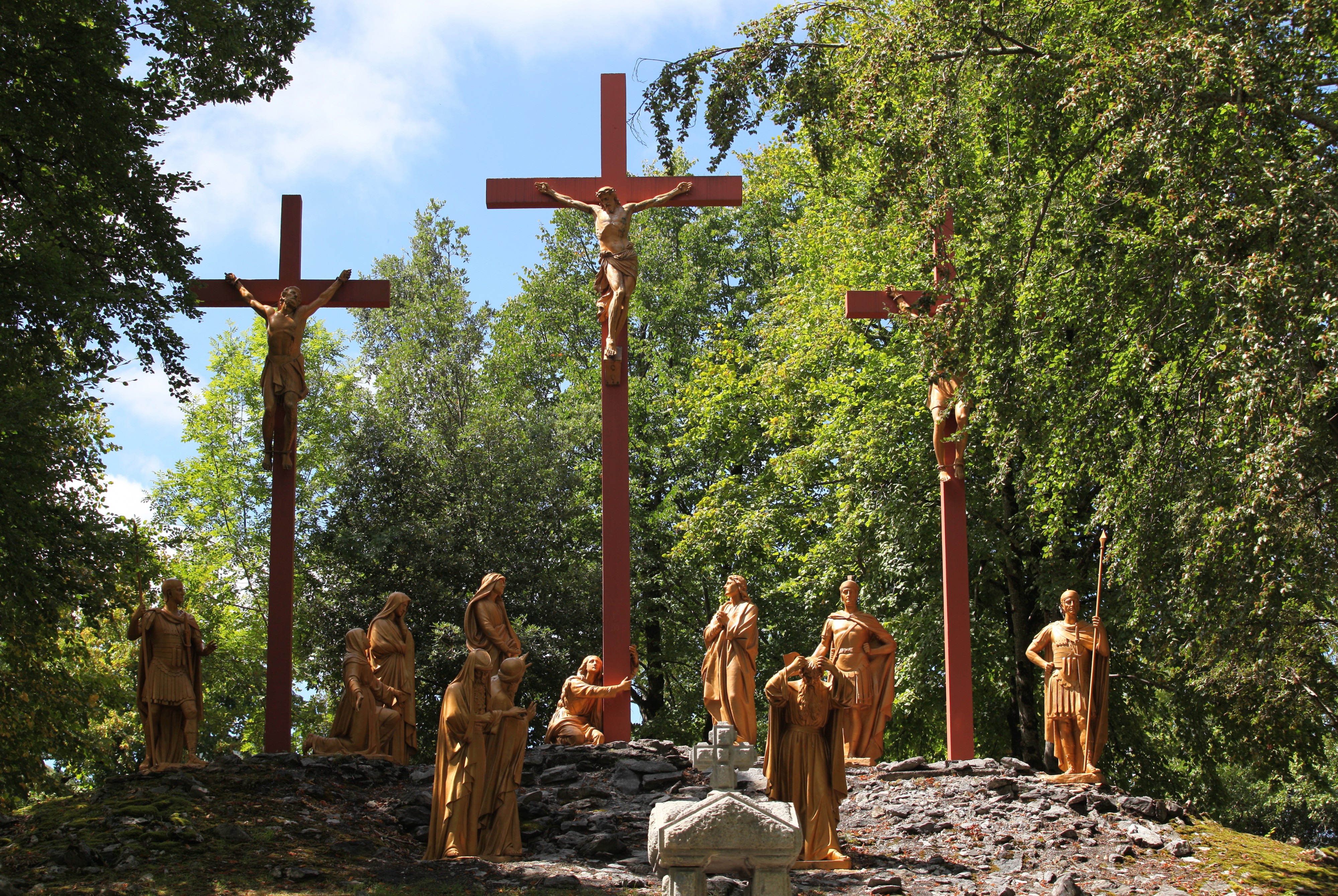 the Way of the Cross in Lourdes, France, August 2013, station 12/14