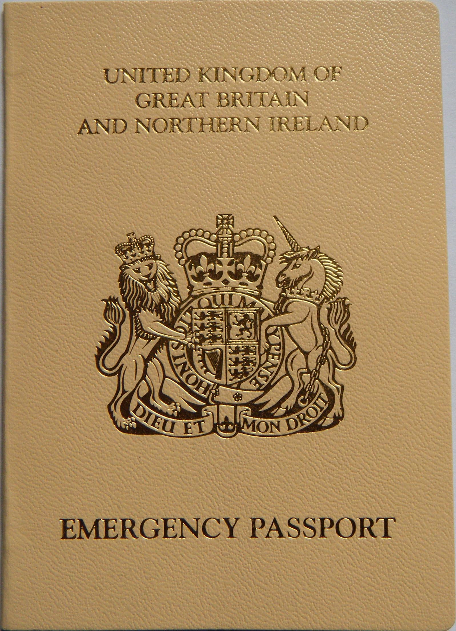 Emergency passport united kingdom one trip