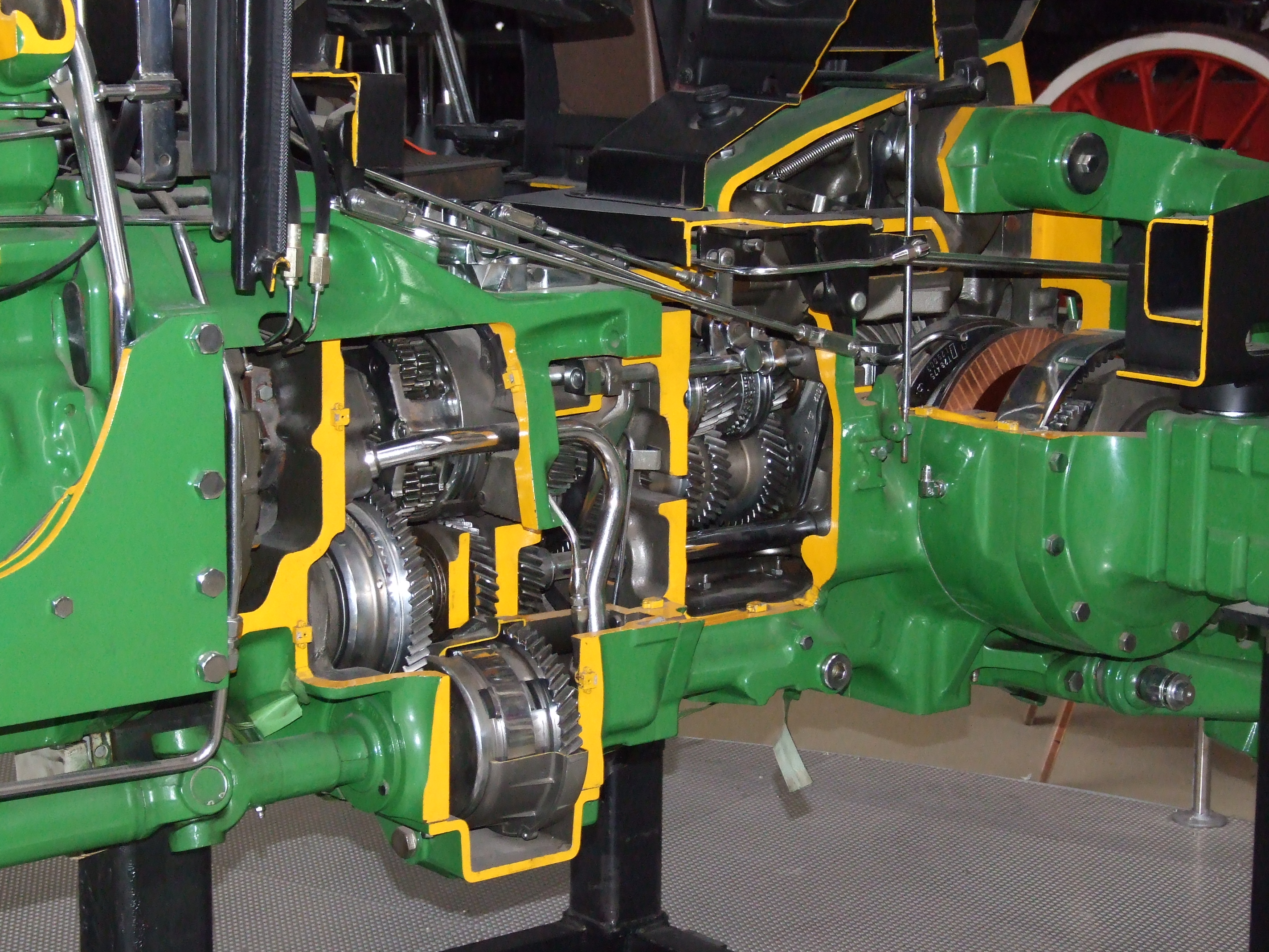 John Deere 3350 tractor cut transmission angle