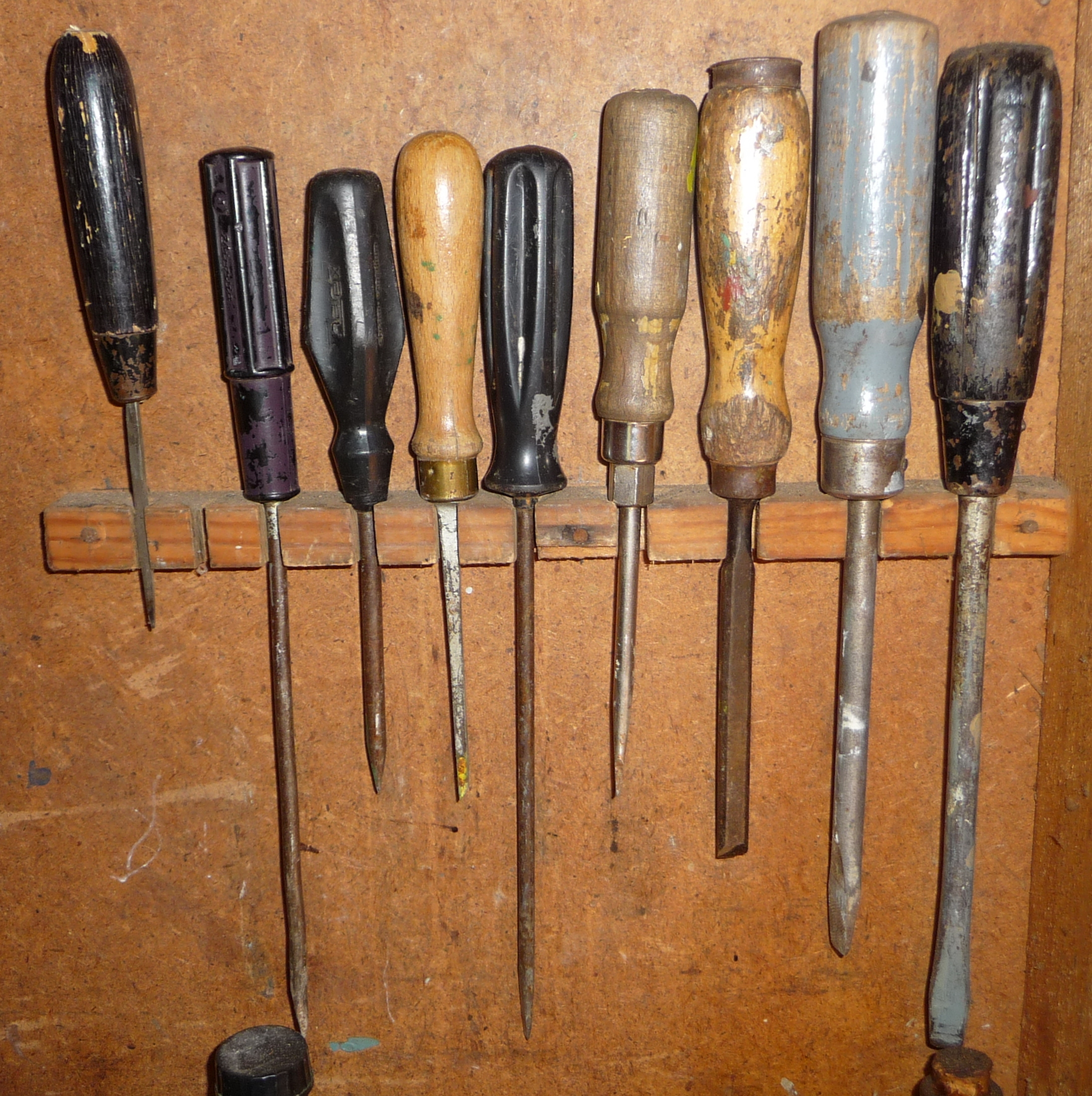 Old slotted screwdrivers