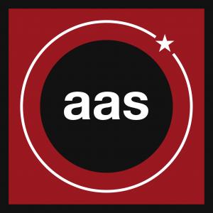 Version three of the a.a.s logotype designed to mark the third phase of the group's development 2007-2011