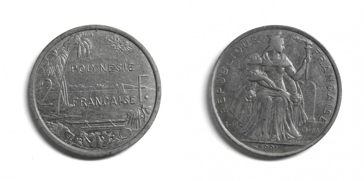 Coin 2 XPF French Polynesia