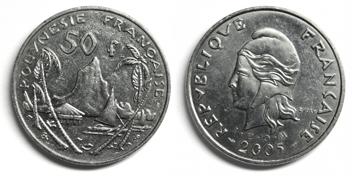 Coin 50 XPF French Polynesia