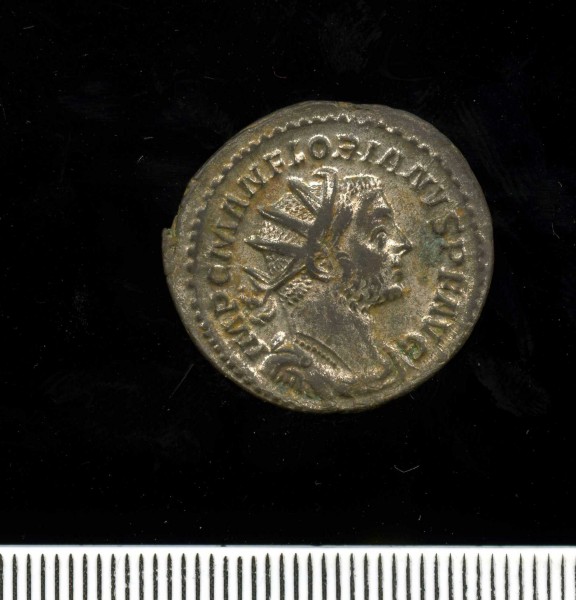 Silver-washed radiate of Florian 276 (11 2) Obverse
