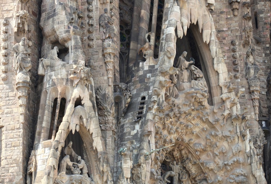 Sagrada Familia church in Barcelona, Spain, Europe, August 2013, picture 53