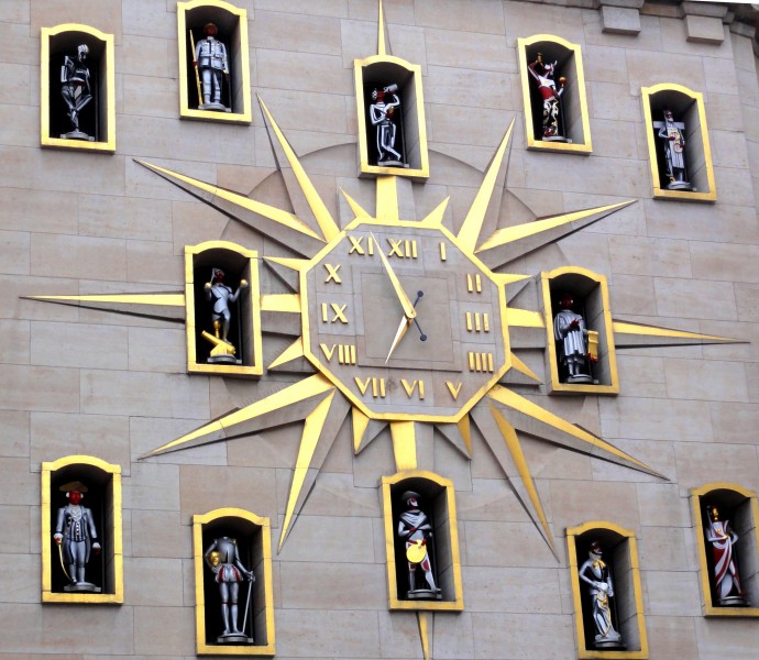 a clock in Brussels - the capital of Belgium and the de facto capital of the European Union (EU), picture 13