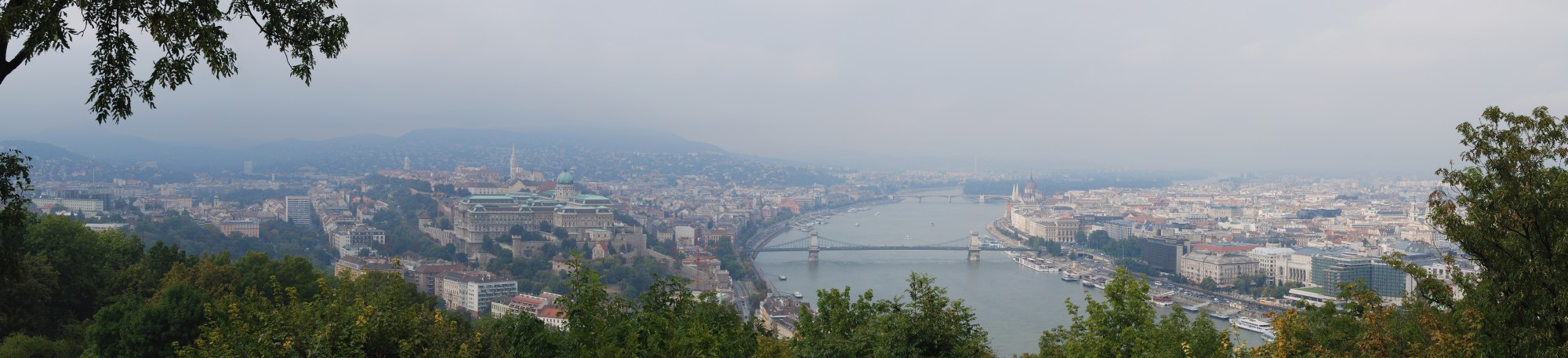 Panorama Budapest Gellért-hegy September 2013