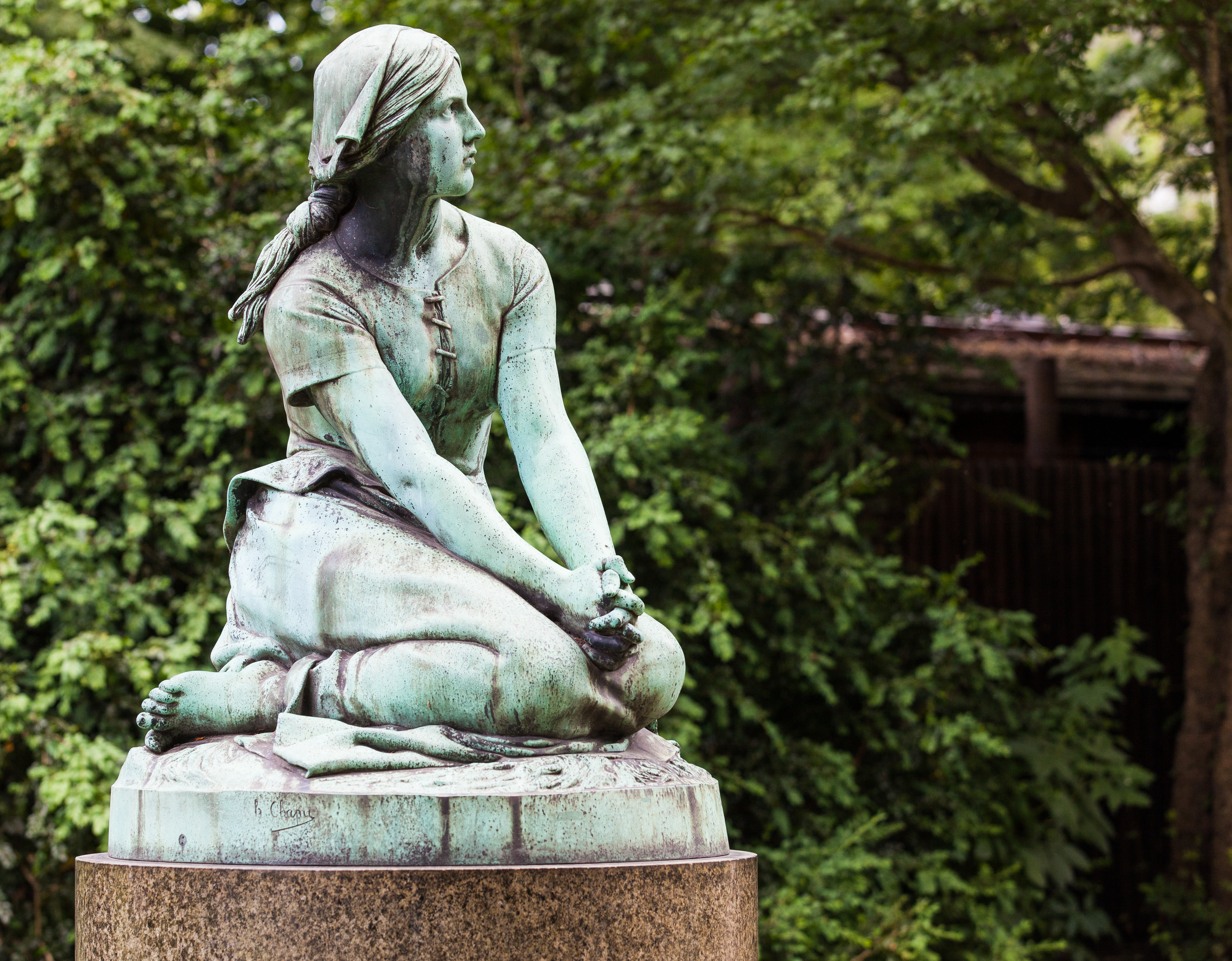a statue in a park in Copenhagen, Denmark, June 2014, picture 41