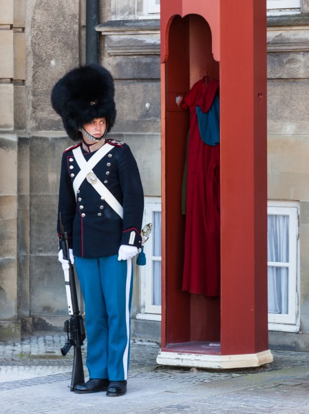 a guard in Copenhagen, Denmark, June 2014, picture 11