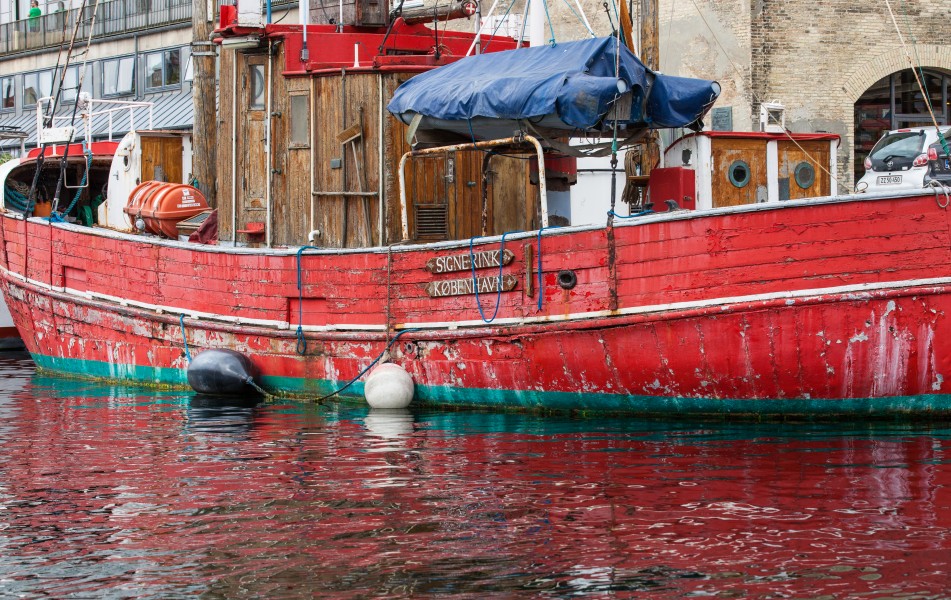an old boat in Copenhagen, Denmark, June 2014, picture 76