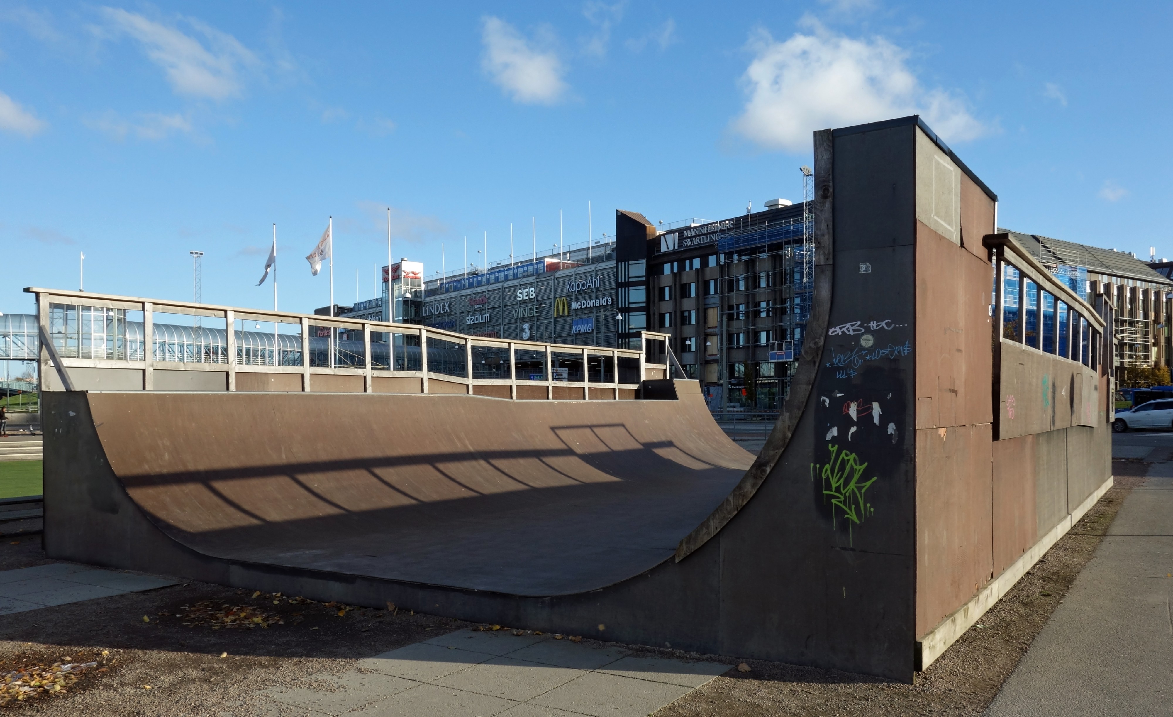 Skateboard ramp between Göteborg Opera and Nordstan