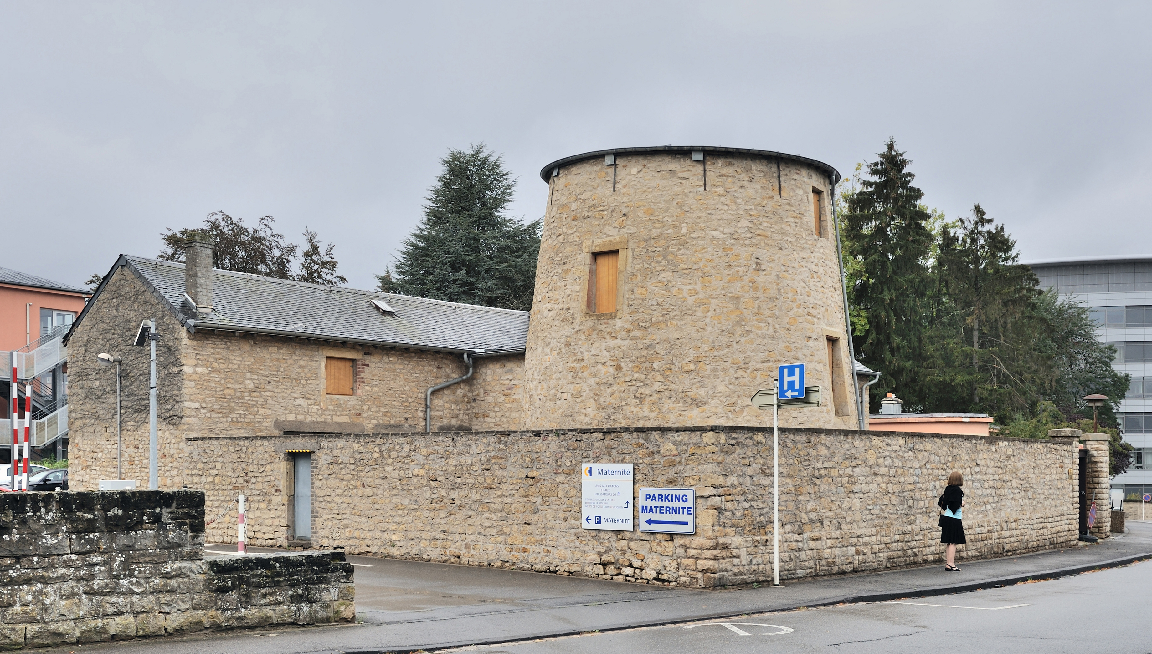 Luxembourg City Val Fleuri windmill ruins