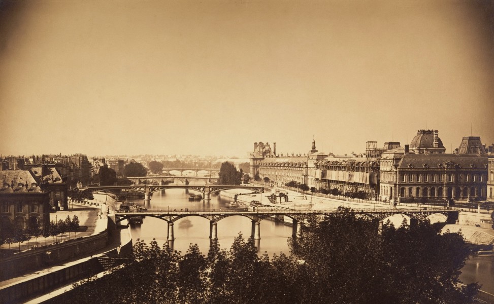 View of the Seine, Paris 1857