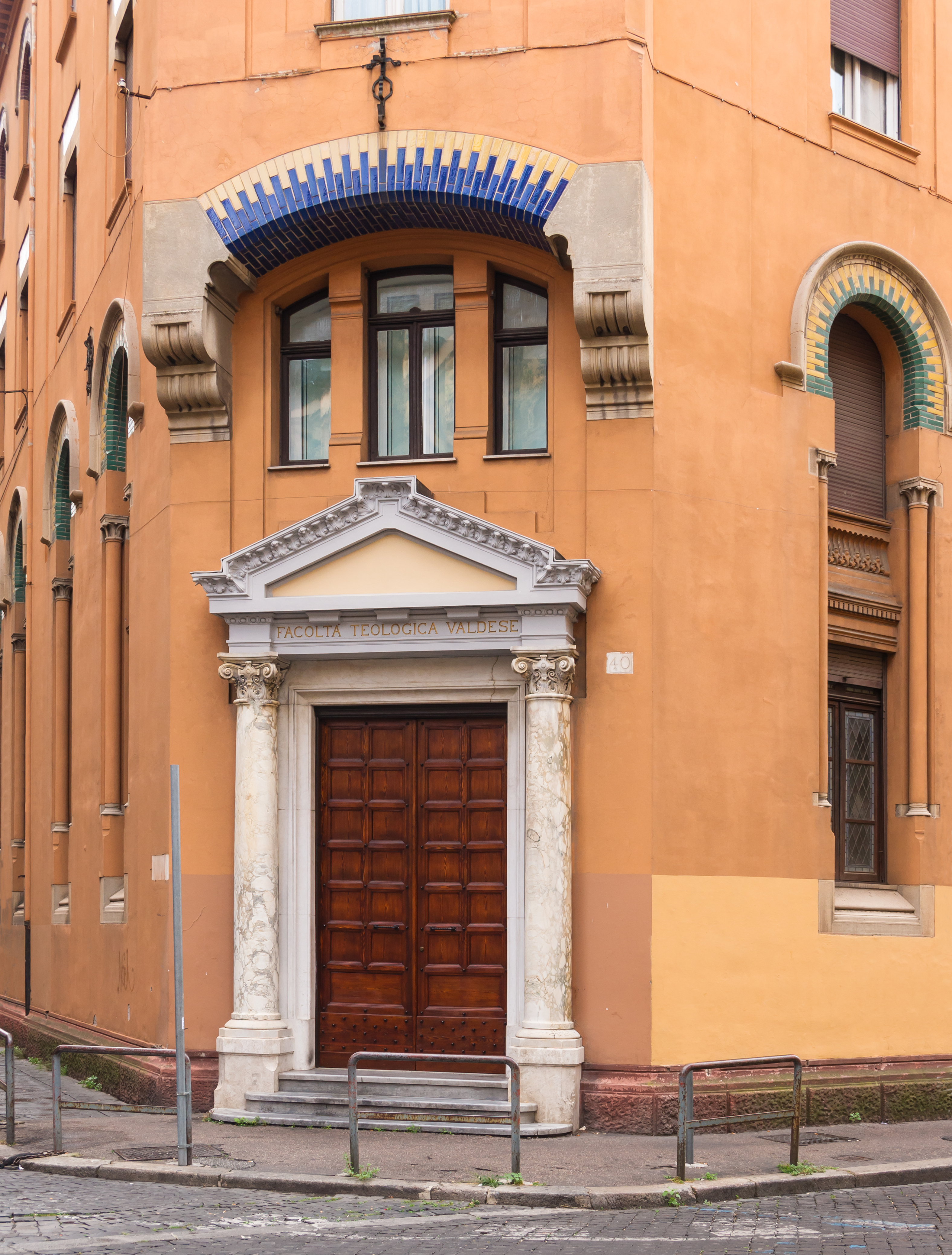 Waldensian theological faculty, entrance, Rome, Italy