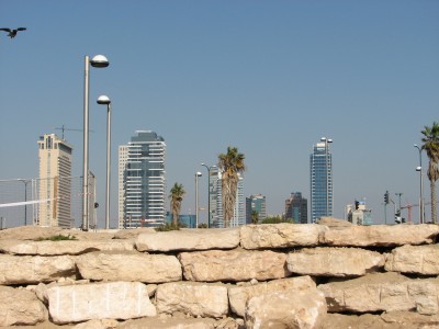 Tel Aviv, (Tel Aviv-Yafo) is the second most populous city in Israel, with a population of 404,400 on a land area of 52 km2. The city is located on the Israeli Mediterranean coastline in west-central Israel. It is the largest and most populous city in the metropolitan area of Gush Dan, with a population of 3.3 million residents as of 2010. Tel Aviv was founded in 1909 by the Jewish Community of Jaffa, on the outskirts of the ancient port city. Known as The City That Never Sleeps, it is a popular tourist destination, attracting 2.7 million international visitors annually. It is renowned for its 24-hour culture, beaches, bars, restaurants, cafés, parks, shopping, cosmopolitan lifestyle, and landmark neighborhoods such as Old Jaffa and Neve Tzedek. Tel Aviv has the second-largest economy in the Middle East, and is the 19th most expensive city in the world.<br>Name of photo's author: Free-Photos.biz<br>This photo was taken in: Tel Aviv, Israel