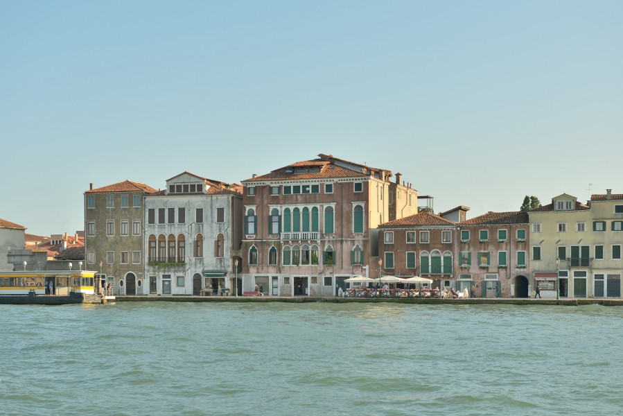 Giudecca Fondamenta Sant'Eufemia e ormeggio Palanca a Venezia