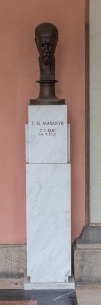 Thomas Garrigue Masaryk (Nr. 43) Bust in the Arkadenhof, University of Vienna-1413