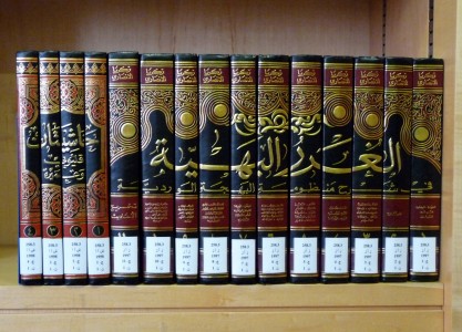 Arabic books in library of Sultan Qaboos Grand Mosque (Muscat, Oman).