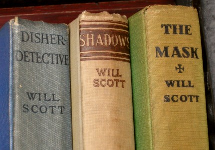 Disher, Detective (1925), Shadows (1928) and Mask (1929) by Will Scott. All photographed as hardbacks without dustjackets.