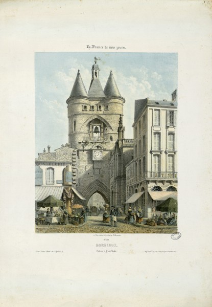 Porte de la Grosse Cloche, Bordeaux (circa 1860)